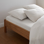 Fitted Sheet - Cotton Gauze - White