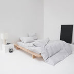Washed Linen Duvet Cover - Pebble - MOST - The Bradery