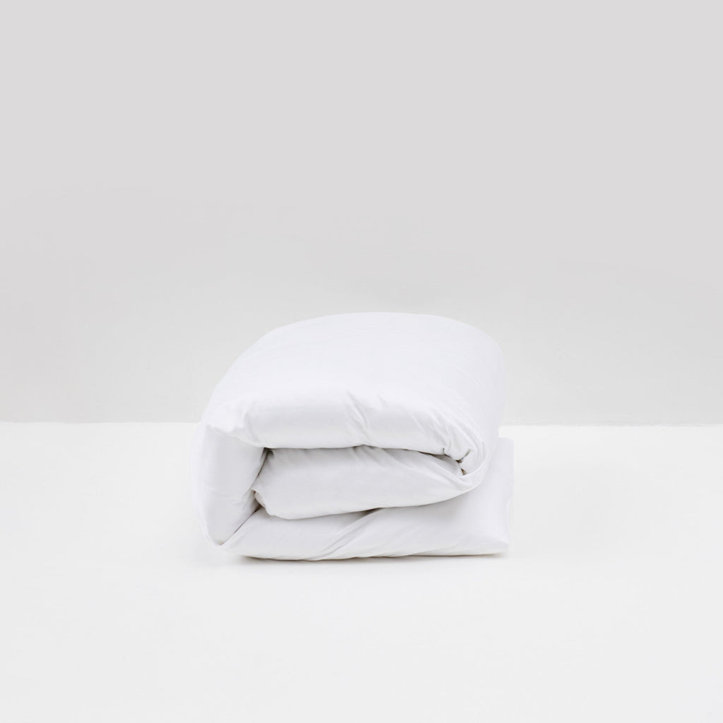 Cotton Satin Duvet Cover - White - MOST - The Bradery