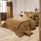 Housse De Couette Gaze De Coton Gaia Camel - L'Effet Papillon - The Bradery