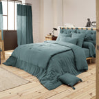 Gaia Duck Cotton Gauze Duvet Cover - The Butterfly Effect - The Bradery