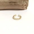 Bague "Sana" acier instants-plaisirs 