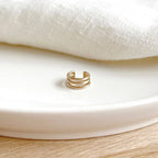 Gold-plated “Lago” ear ring-instants-plaisirs-Instants Plaisirs • Jewelry