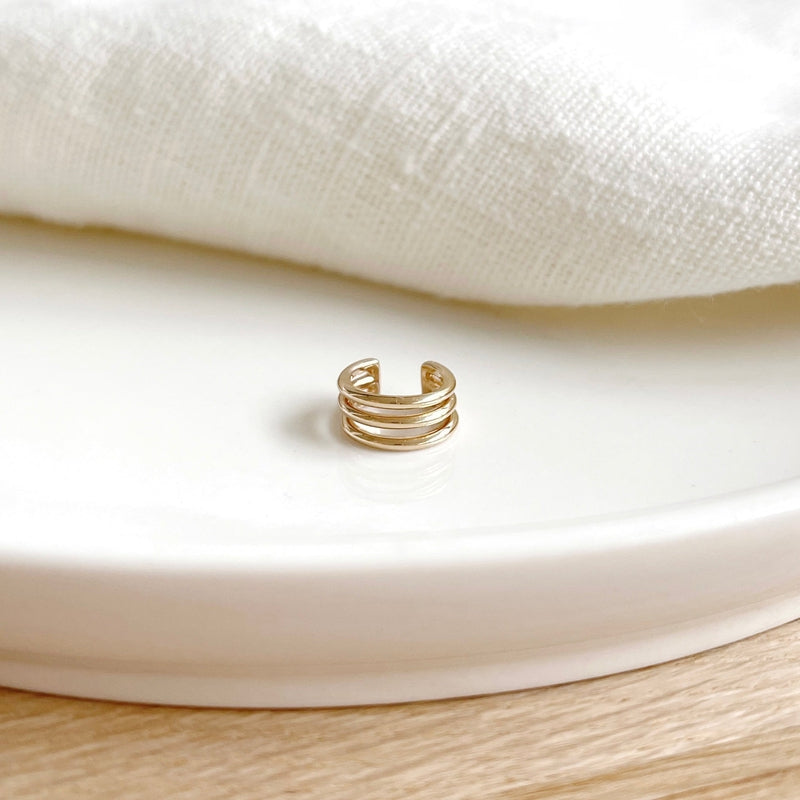 Gold-plated “Lago” ear ring-instants-plaisirs-Instants Plaisirs • Jewelry