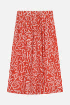 Mendes Light Bamboo Maxi Skirt - Lipstick Red