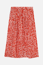 Mendes Light Bamboo Maxi Skirt - Lipstick Red