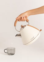 Kettle Retro - Hervidor Eléctrico - 1,7L - Blanco Roto