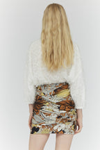 Bryter Botanical Mini Skirt - Caramel