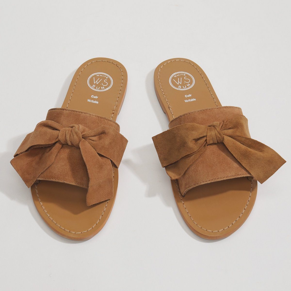 Serpa Mules - Camel - White Sun - White Sun* - The Bradery