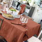 Nappe rectangle GAÏA Terracotta - L'Effet Papillon - The Bradery