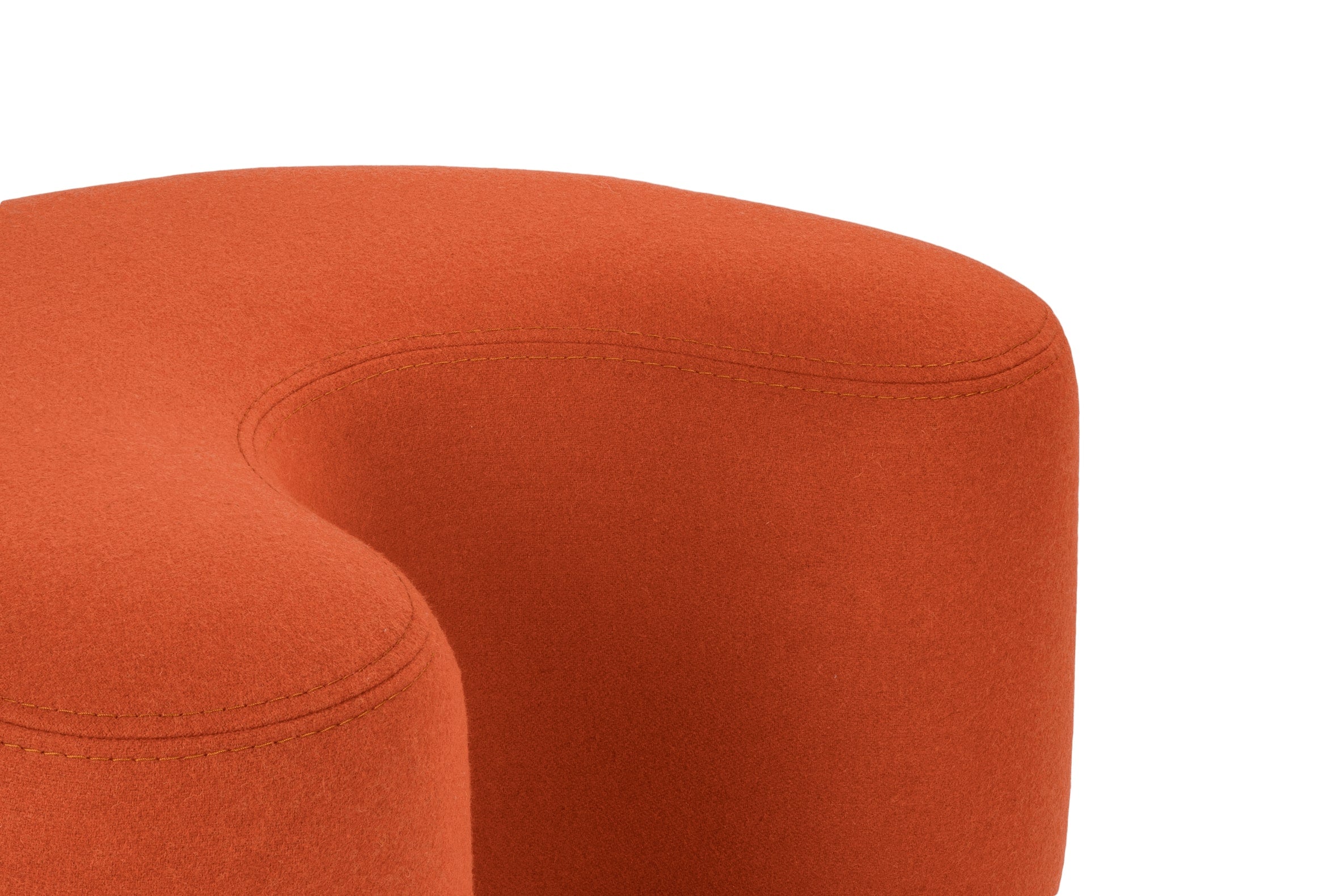 Ü Pouffe - Terracotta Wool