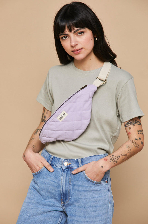 Gesteppte Gürteltasche Olivia Flieder Hindbag2