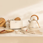 Pack - Small Retro Toaster + Large Retro Kettle 1.7 L - Off-White