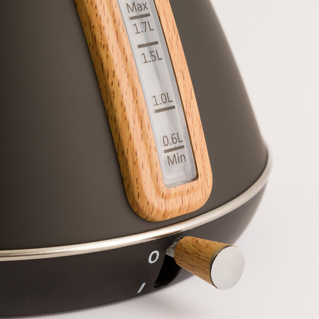 Pack - Small Retro Toaster + Large Retro Kettle 1.7L - Black