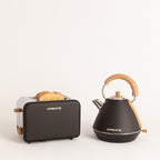 Pack - Small Retro Toaster + Large Retro Kettle 1.7L - Black