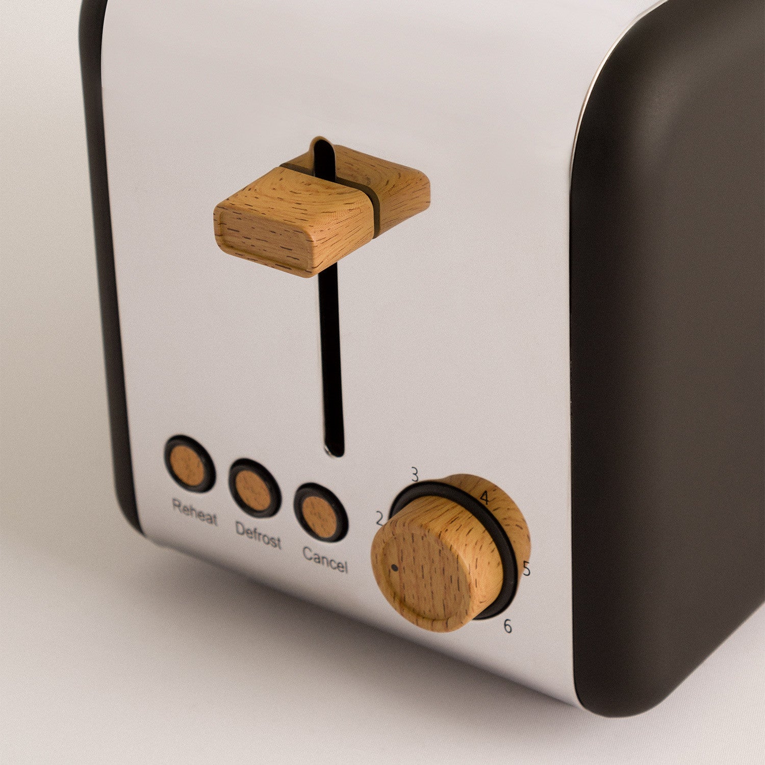 Toast Retro Pack - Small Wide-Slot Toaster + 2 Sandwich Racks - Black