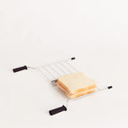 Toast Retro Pack - Small Wide-Slot Toaster + 2 Sandwich Racks - Black
