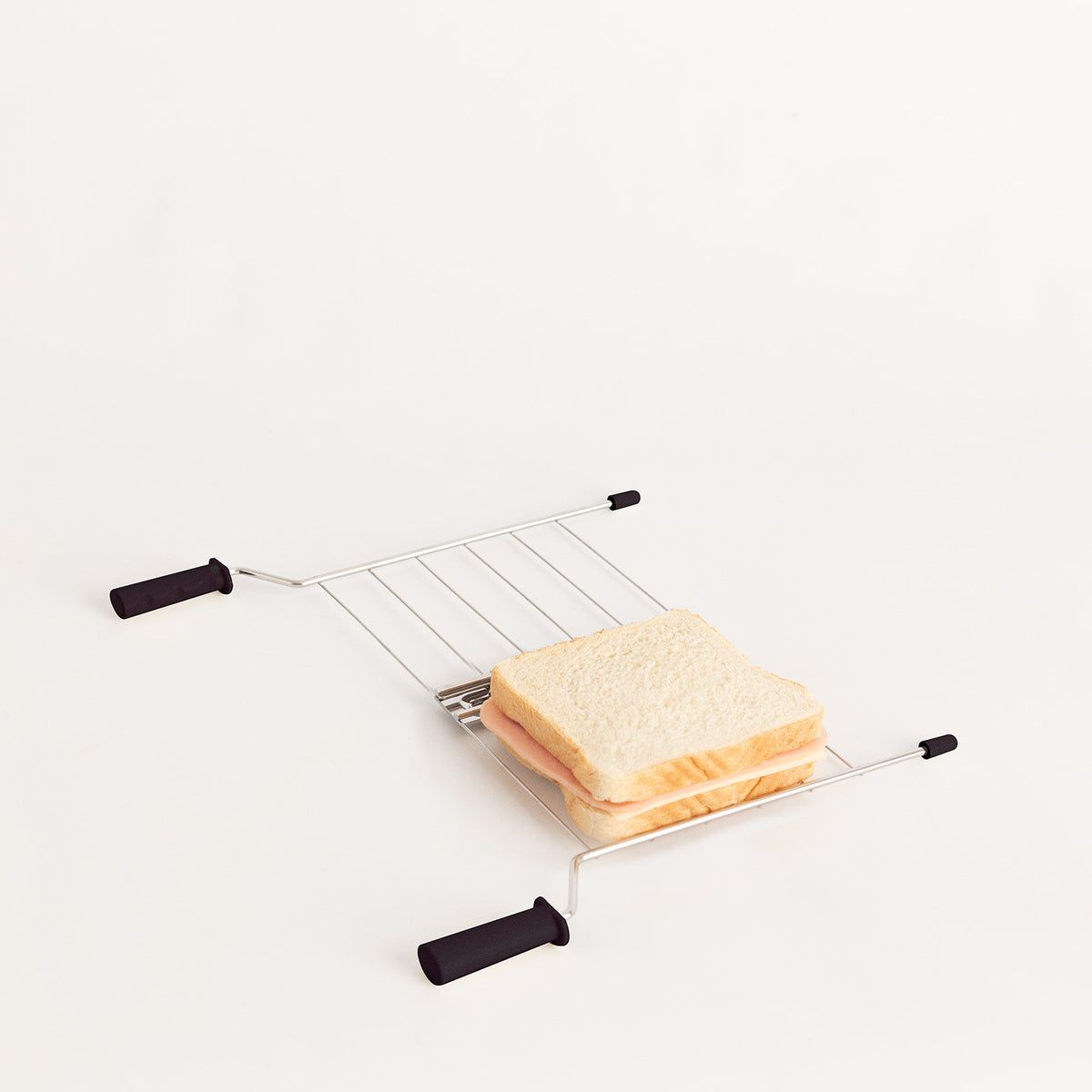 Toast Retro Pack - Small Wide-Slot Toaster + 2 Sandwich Racks - Black
