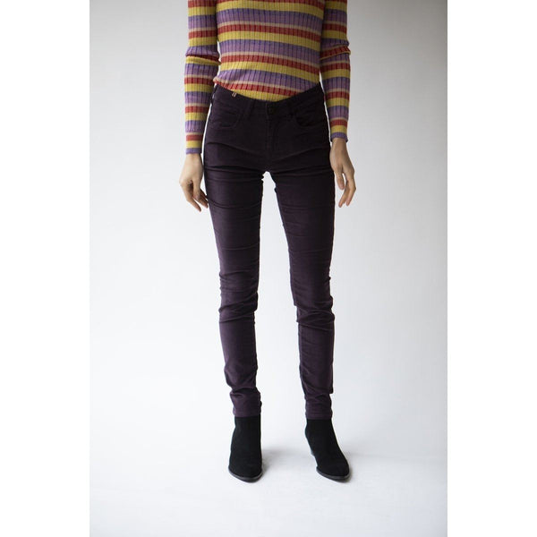 Bamboo Smooth Velvet Plum Bukser - Slim Fit - Notify - The Bradery