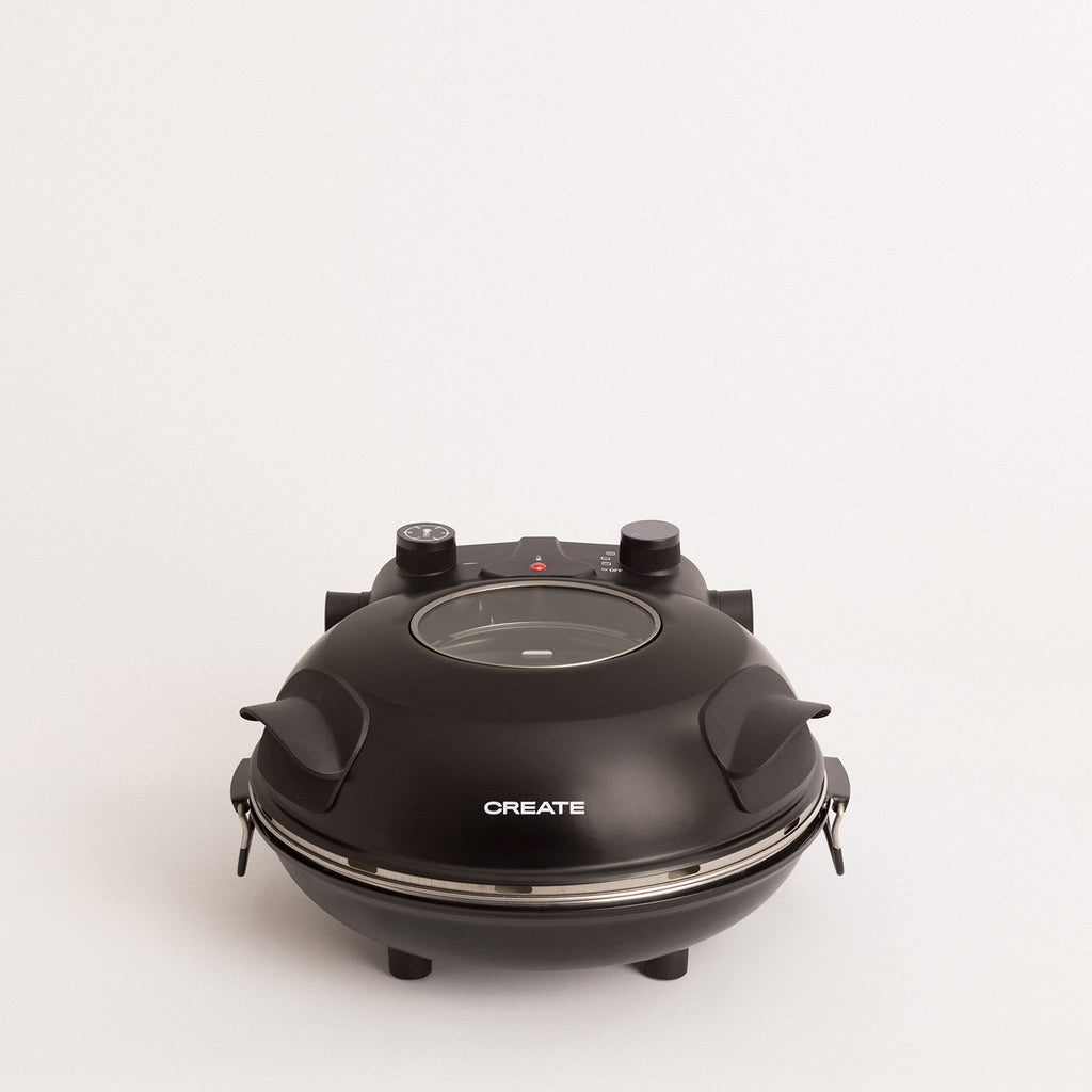 Pizza Maker - Horno Para Pizza Eléctrico Con Piedra Refractaria - Negro