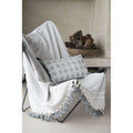 Plaid Chevron Pompon Chevron Stockholm - Gris Perle - Febronie - The Bradery