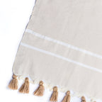 Manta Plaid Chevron Pompon Chevron Stockholm - Topo Claro - Febronie - The Bradery