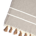 Plaid Chevron XXL Stockholm - Taupe - Febronie - The Bradery