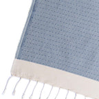Plaid de algodón Courchevel - Azul marino - Febronie - The Bradery