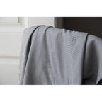 Plaid Jacquard Oslo - Gris medio - Febronie - The Bradery