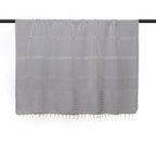 Plaid Jacquard Oslo - Gris medio - Febronie - The Bradery