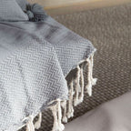 Manta Jacquard Oslo - Gris Medio - Febronie - The Bradery