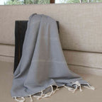 Manta Jacquard Oslo - Gris Medio - Febronie - The Bradery