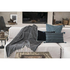 Plaid Jacquard Oslo - Gris medio - Febronie - The Bradery