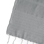 Plaid Jacquard Oslo - Gris medio - Febronie - The Bradery