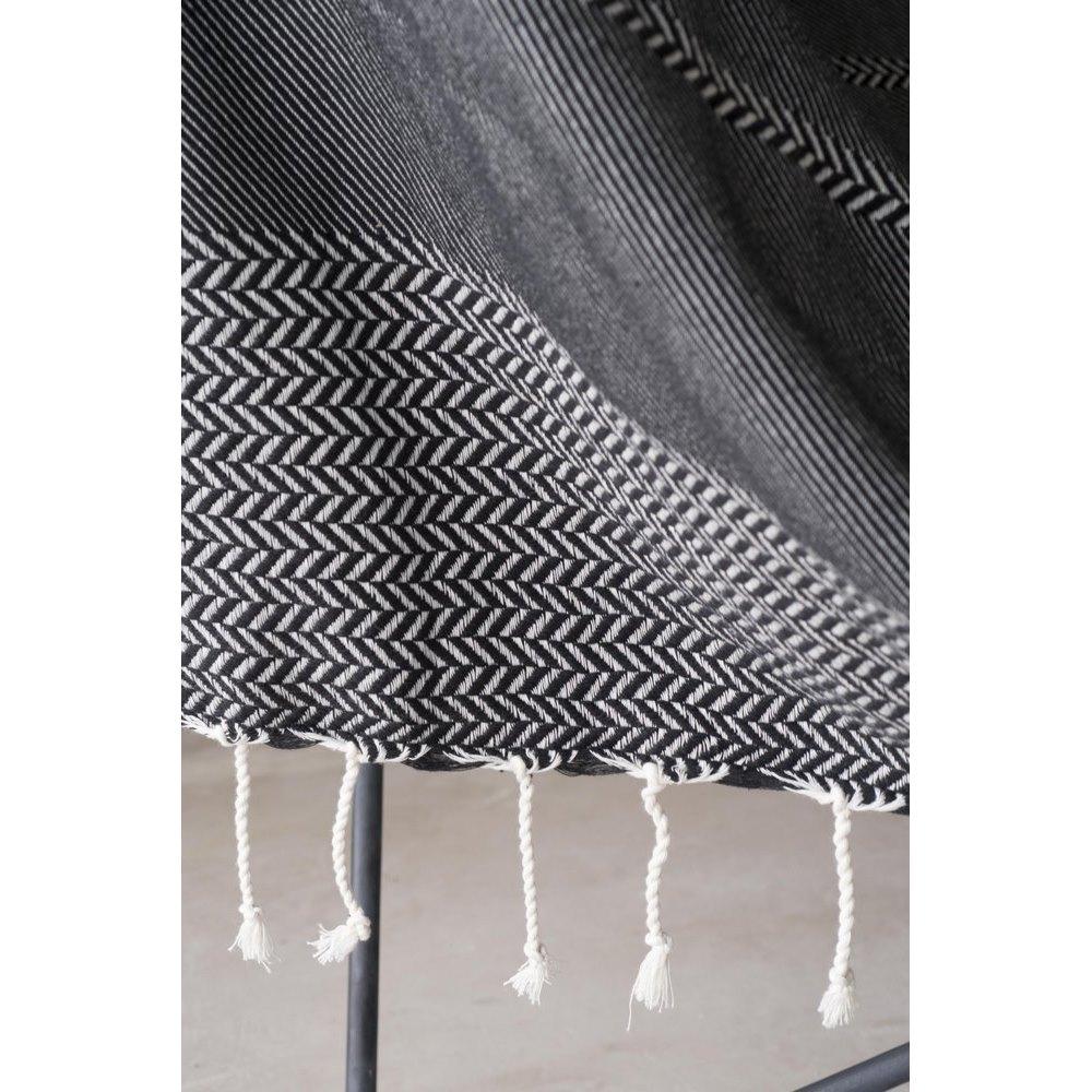 Manta jacquard Oslo - Negro - Febronie - The Bradery