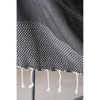 Manta jacquard Oslo - Negro - Febronie - The Bradery