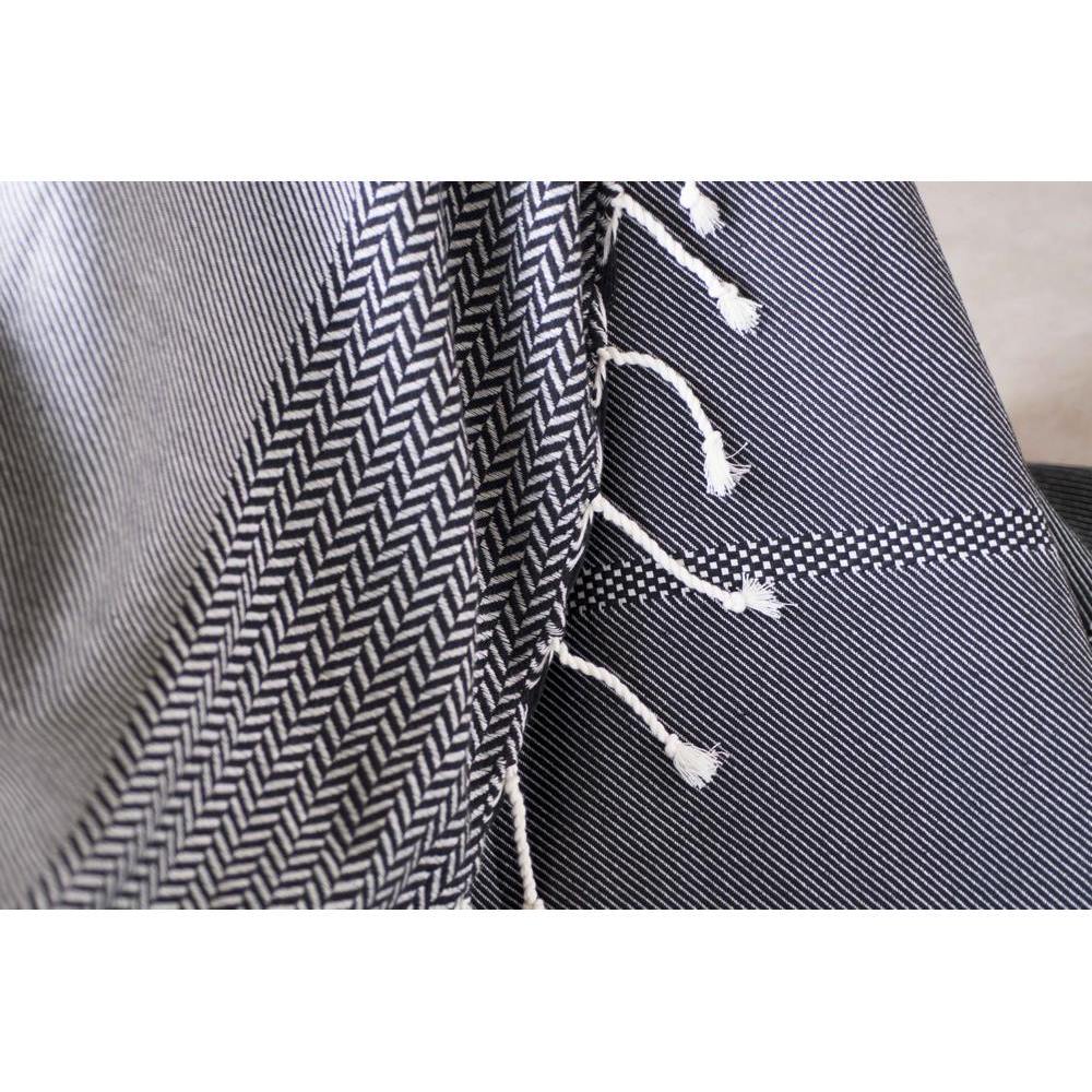 Manta jacquard Oslo - Negro - Febronie - The Bradery