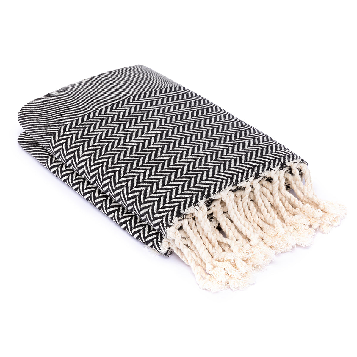 Plaid Oslo Jacquard - 130 X 170 Cm - Negro Plaids Febronie