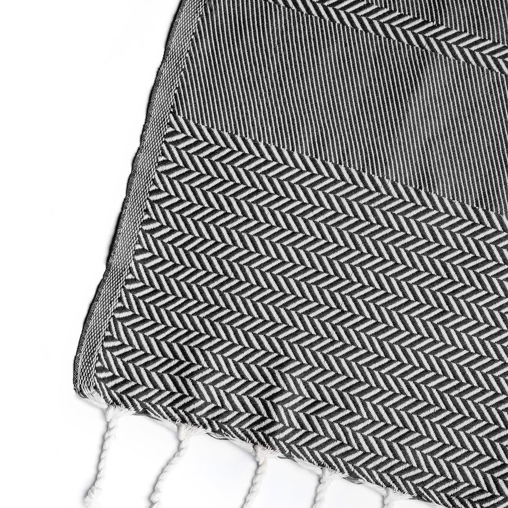 Plaid Oslo Jacquard - 130 X 170 Cm - Negro Plaids Febronie