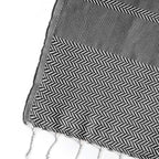 Plaid Oslo Jacquard - 130 X 170 Cm - Negro Plaids Febronie