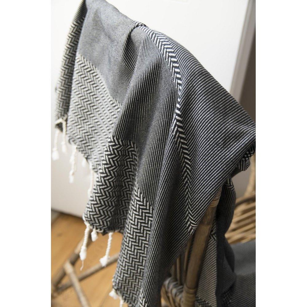 Plaid Oslo Jacquard - 130 X 170 Cm - Negro Plaids> Jacquard Oslo Febronie