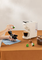 Potts - Cafetera Multi-Cápsulas & Máquina de Café Caliente - Blanco Roto