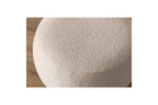 Puf ENVY redondo de tejido bouclé suave - BOBOCHIC - The Bradery