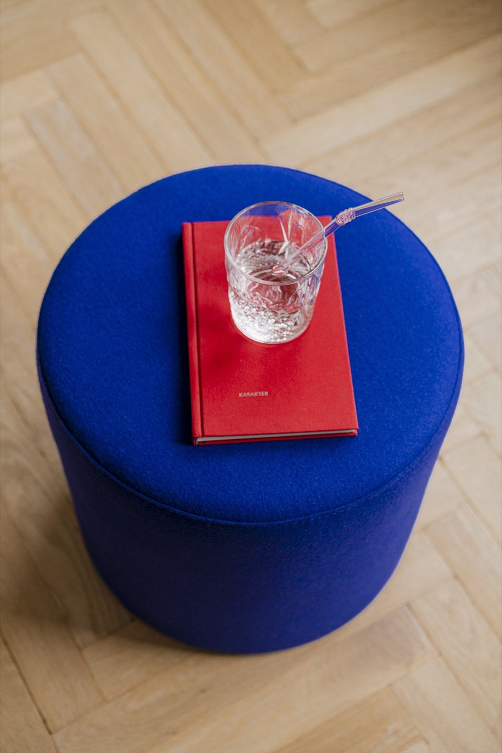 Folk Pouf - Large - Wool - Blueberries - Noo.ma Design - The Bradery
