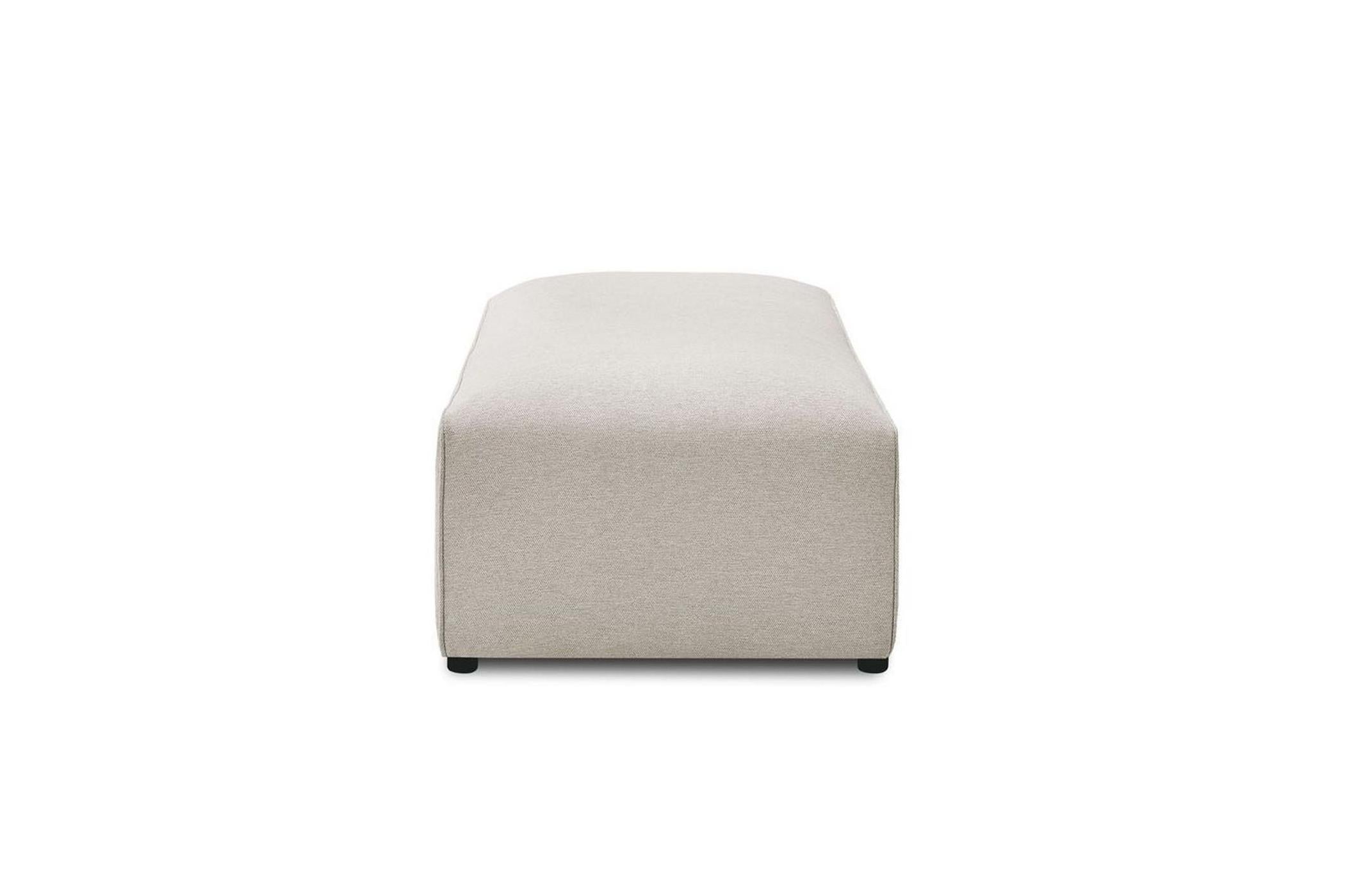 Pouf pour canapé modulable MEGEVE tissu lisse - BOBOCHIC - The Bradery