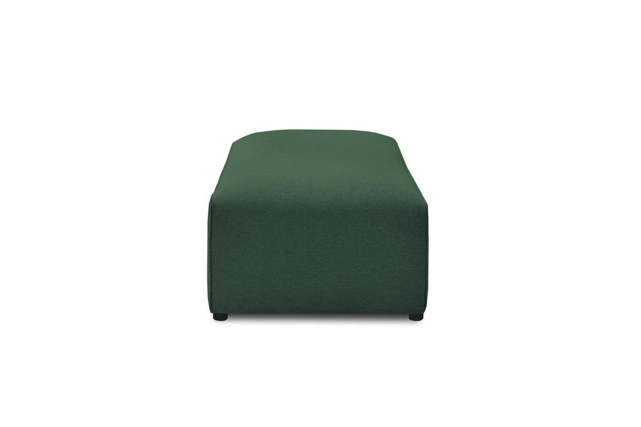 Pouf pour canapé modulable MEGEVE tissu lisse - BOBOCHIC - The Bradery