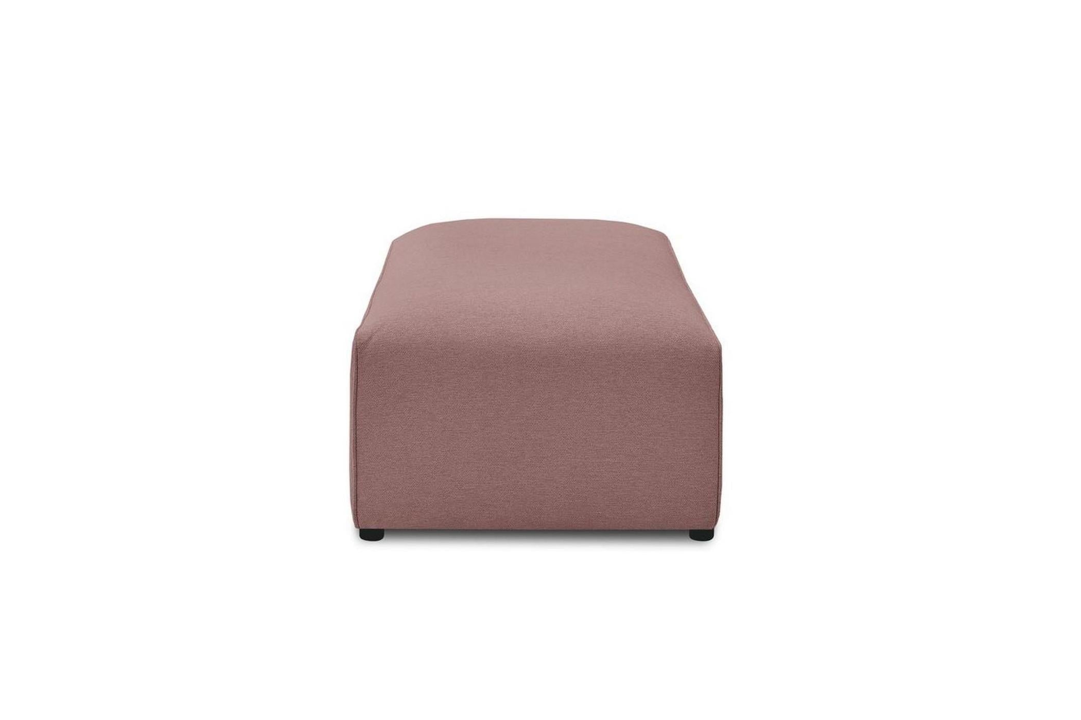 Pouf pour canapé modulable MEGEVE tissu lisse - BOBOCHIC - The Bradery