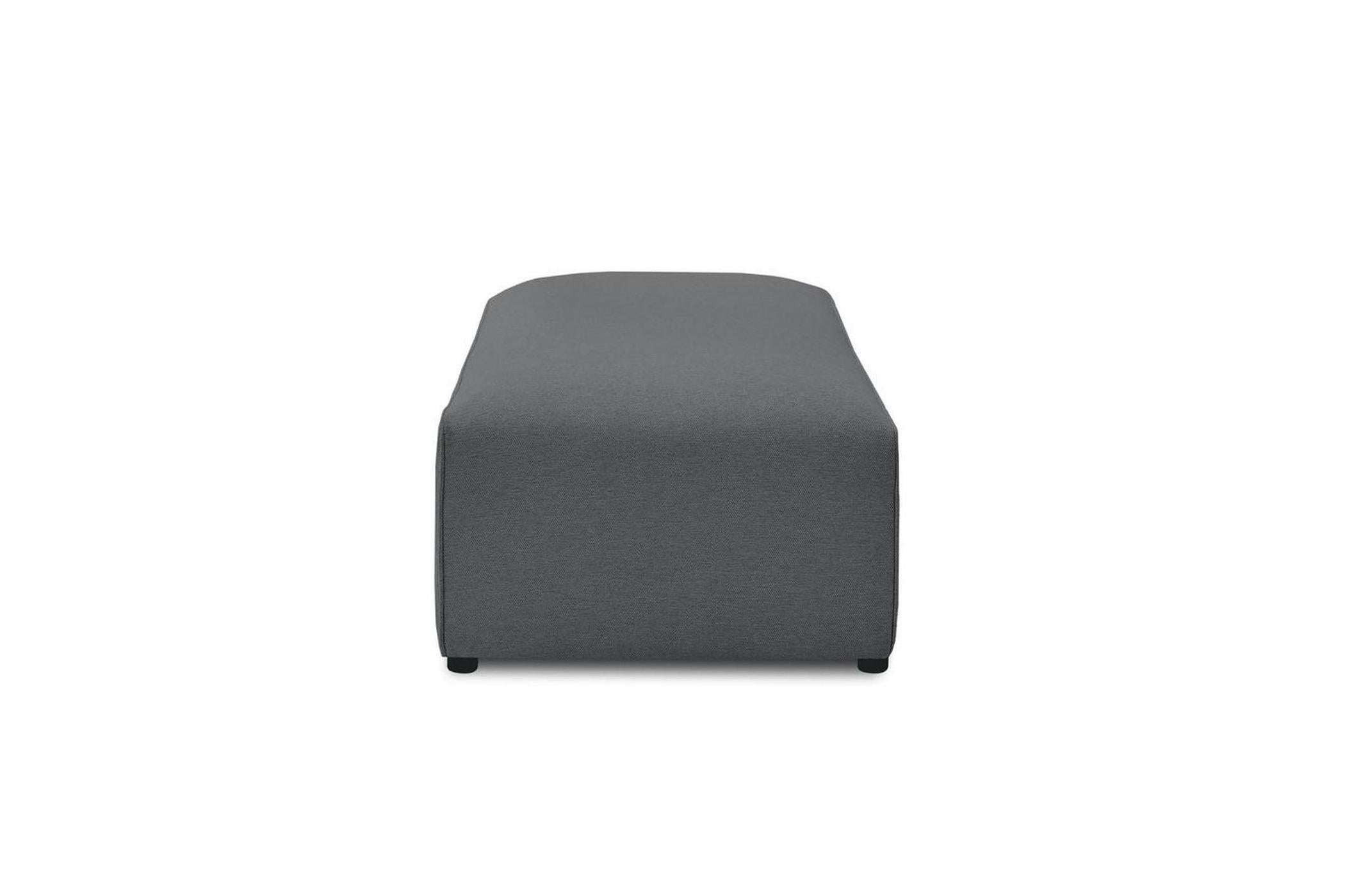 Pouf pour canapé modulable MEGEVE tissu lisse - BOBOCHIC - The Bradery