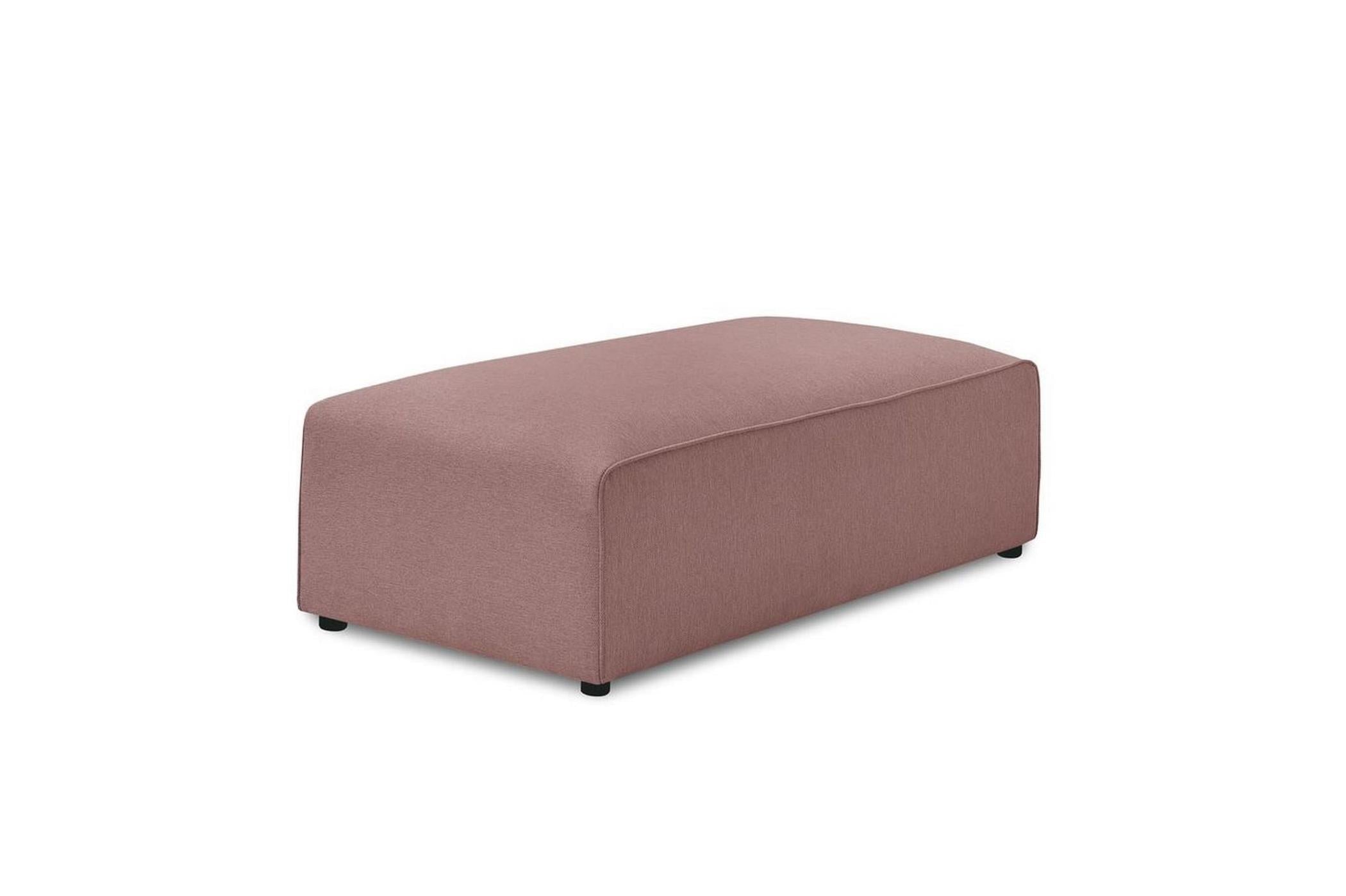 Pouf pour canapé modulable MEGEVE tissu lisse - BOBOCHIC - The Bradery