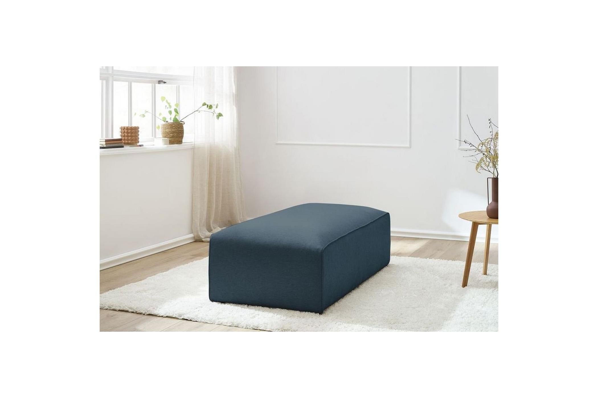 Pouf pour canapé modulable MEGEVE tissu lisse - BOBOCHIC - The Bradery